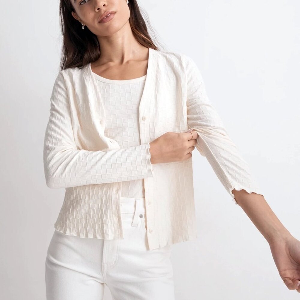 Madewell Brown Cardigan Sweater NWT - Picture 2 of 4